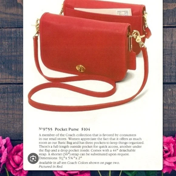 VINTAGE COACH BRITISH TAN CROSSBODY PENNY BAG  9755 - Picture 16 of 17